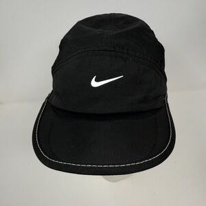 Nike‎ 5 panel hat cap dri fit black mens daybreak swoosh adjustable one size